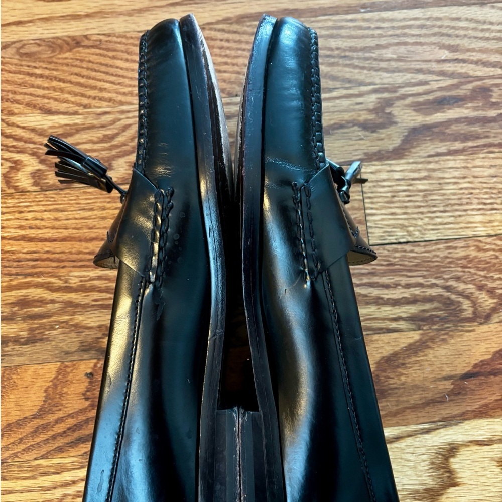 Cole Haan Glossy Black Tassel Loafers - Size 10 - Picture 4 of 9